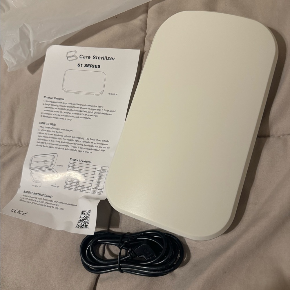 Portable Care Sterilizer White S1 Series
